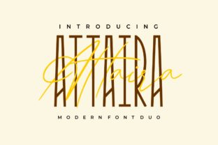 Attaira Duo Font Pair for Editorial Design