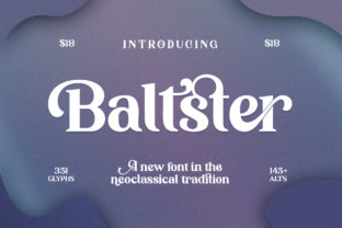 Baltster Font: Elevating Vintage Brand Identity Design
