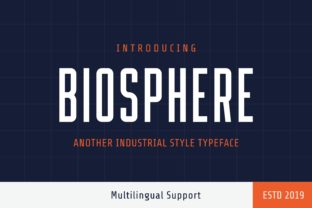 Biosphere Font: Modern Display Typography for Editorial Design