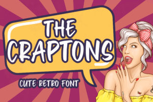 Craptons Font: A Retro Display Typeface for Small Business Branding