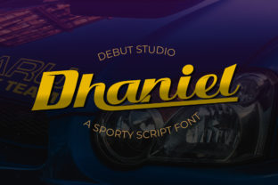 Dhaniel Font: Dynamic Display Typography for Sports and Gaming