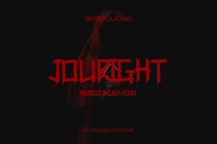 Jouright Font Review: Editorial Design for Horror Themes