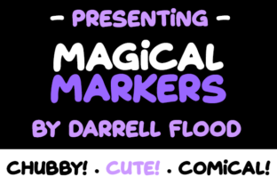 Magical Markers Font: A Cute Display Typeface for Branding
