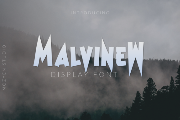 Malvinew Font: Sharp Display Typography for Horror Campaigns