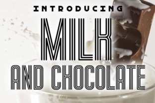 Milk and Chocolate Font: Retro Display Typography for Web Design