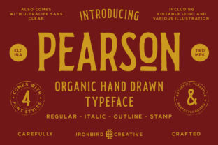 Pearson Font: Organic Display Typography for Web Design
