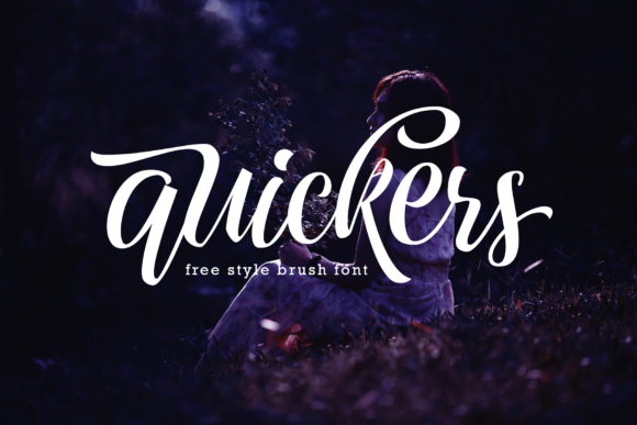 Quickers Font: Solid Brush Typography for Web Design