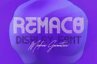 Remaco Font: Modern Geometric Branding for Small Business