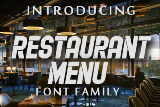 Restaurant Menu Font: Retro Display Type for Business Branding