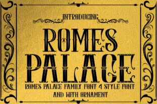 Romes Palace: Vintage Display Font Review