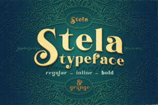 Stela Family Font for Vintage Handmade Labels