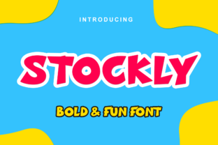 Stockly Font: Playful Display Type for Brand Identity