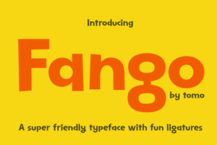 Tomo Fango Font: Playful Display Type for Crafters