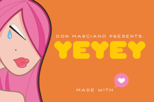 Yeyey Font: Kawaii Display Typography for Web Design